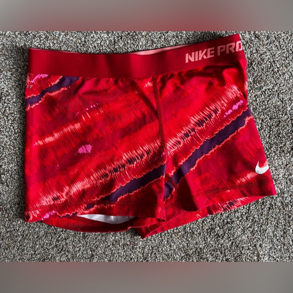 Nike Pro Red and Purple Shorts / Spandex